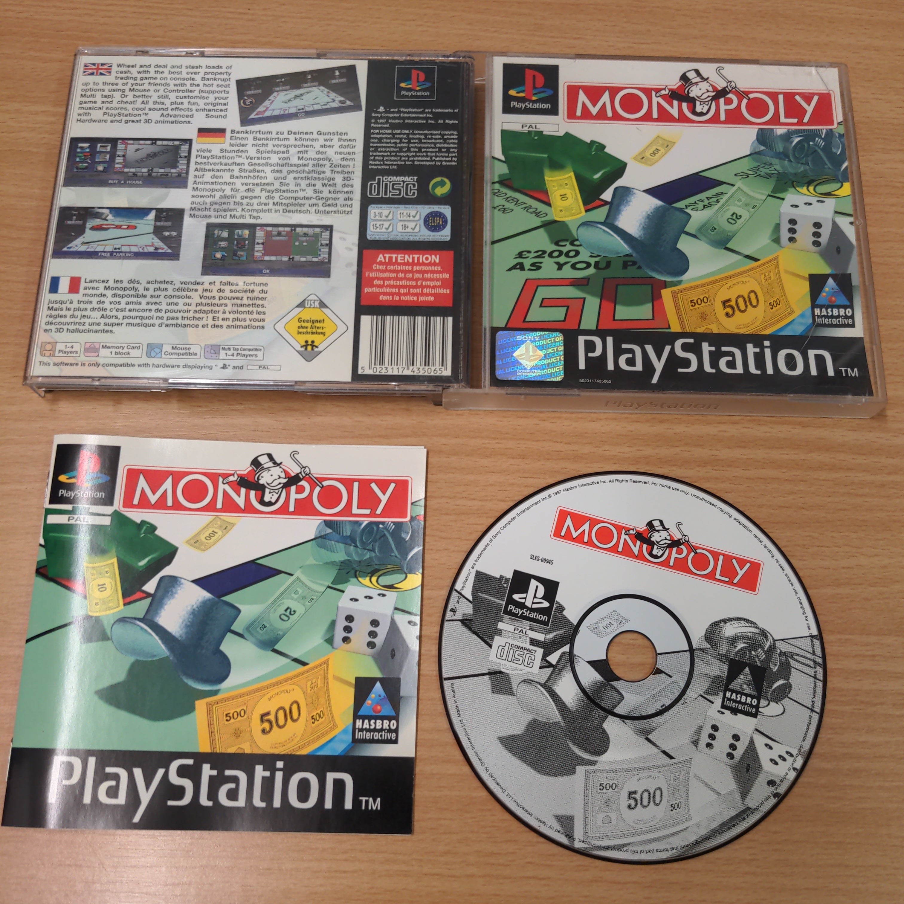 Monopoly Sony PS1 game Monopoly Sony PS1 game